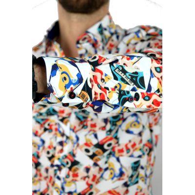 DANIEL BESSI Koszula męska fb037 kolorowa, MUZYCZNA, organy i inne | Sklep GriShop.eu | Koszule