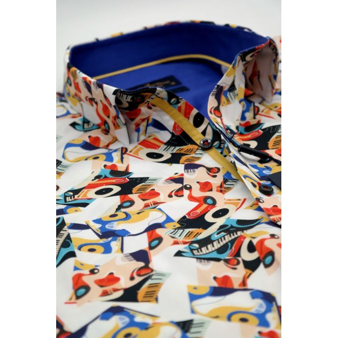 DANIEL BESSI Koszula męska fb037 kolorowa, MUZYCZNA, organy i inne | Sklep GriShop.eu | Koszule