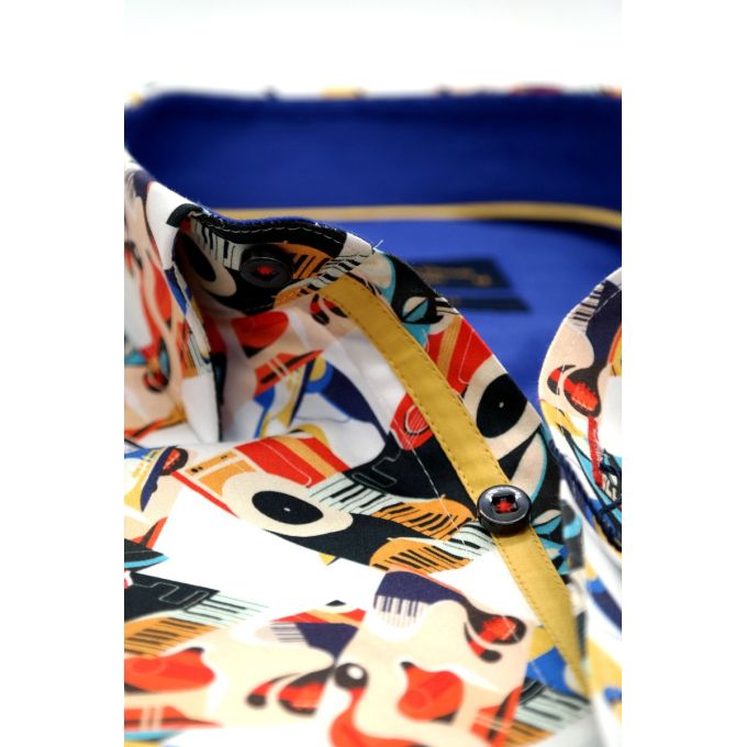 DANIEL BESSI Koszula męska fb037 kolorowa, MUZYCZNA, organy i inne | Sklep GriShop.eu | Koszule