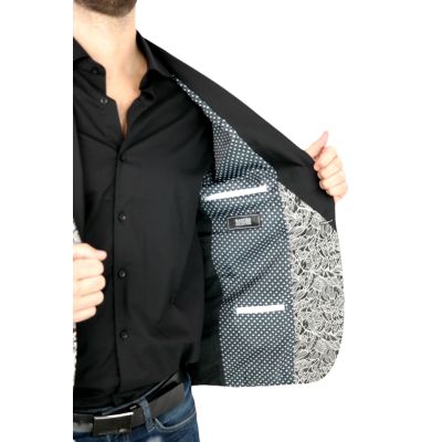 MACKTEN Marynarka męska C4 elegancka, srebrna, imprezowa, eksluzywna | Sklep GriShop.eu | Marynarki