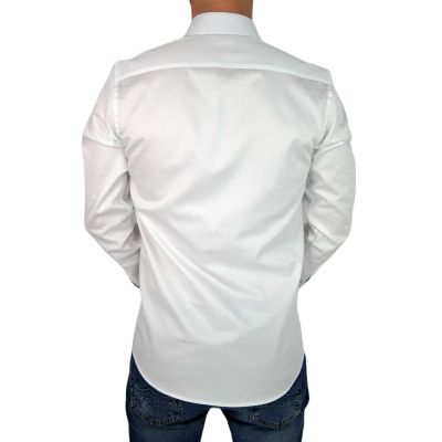 GIOVANNI PERA Koszula męska GP302 biała, drzewo, kwiaty | Sklep GriShop.eu | Koszule