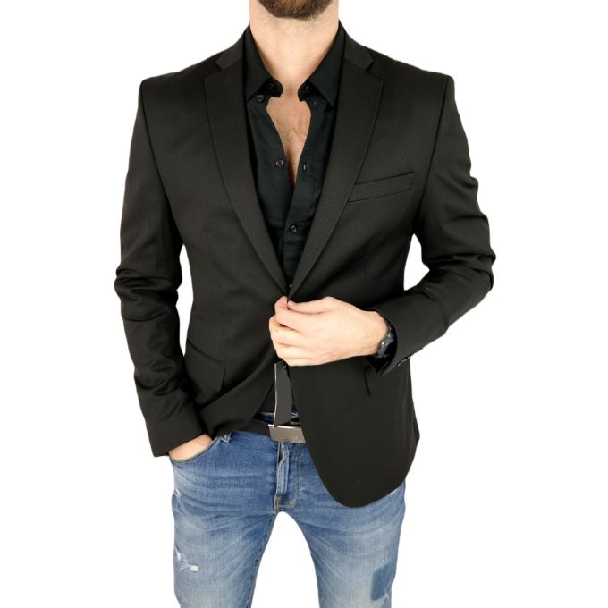 MACKTEN Marynarka męska C5 elegancka, czarna, imprezowa, ekskluzywna | Sklep GriShop.eu | Marynarki