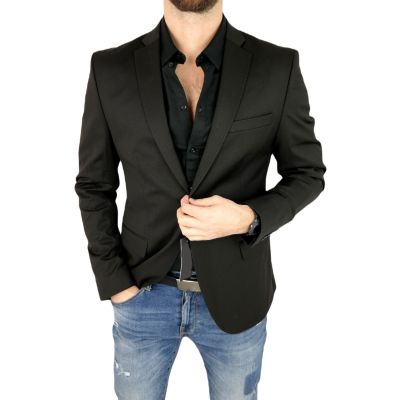 MACKTEN Marynarka męska C5 elegancka, czarna, imprezowa, ekskluzywna | Sklep GriShop.eu | Marynarki
