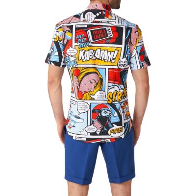 OPPOSUITS Koszula męska krótki rękaw KOMIKS kolorowa, wesoła | Sklep GriShop.eu | Koszule