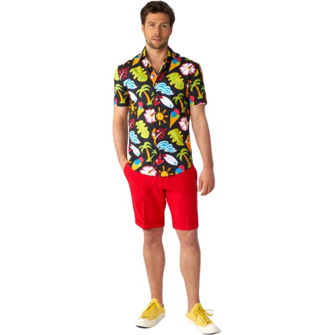 OPPOSUITS Koszula męska krótki rękaw, kolorowa HAWAJSKA palmy, kwiaty | Sklep GriShop.eu | Koszule