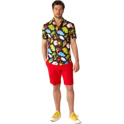 OPPOSUITS Koszula męska krótki rękaw, kolorowa HAWAJSKA palmy, kwiaty | Sklep GriShop.eu | Koszule
