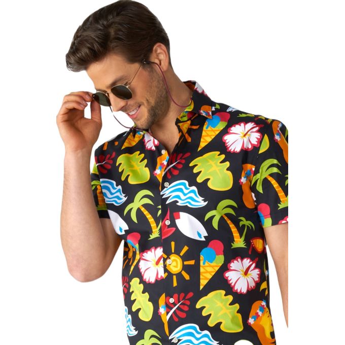 OPPOSUITS Koszula męska krótki rękaw, kolorowa HAWAJSKA palmy, kwiaty | Sklep GriShop.eu | Koszule