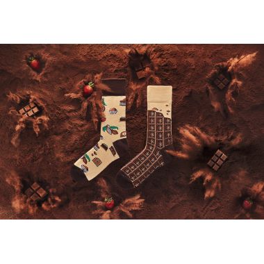 MANY MORNINGS skarpetki wesołe kolorowe, czekolada, Chocolate Time | Sklep GriShop.eu | Galanteria i dodatki 2