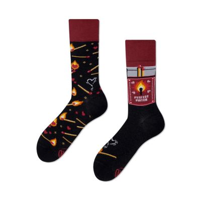 MANY MORNINGS skarpetki wesołe kolorowe, zapałki, ogień, Perfect Match | Sklep GriShop.eu | Galanteria i dodatki