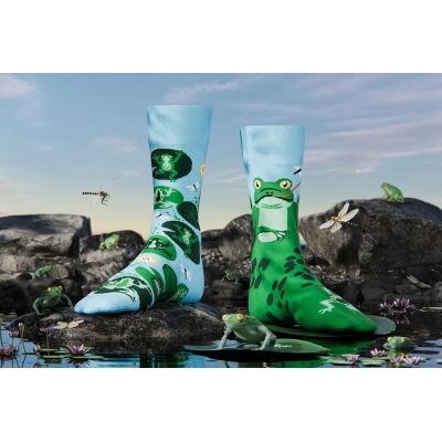 MANY MORNINGS skarpetki wesołe kolorowe, żaby, Froggy Frog | Sklep GriShop.eu | Galanteria i dodatki