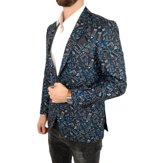 GIOVANNI PERA Marynarka męska D615 muzyczna, nauka, czarna, granatowa, sportowa, abc | Sklep GriShop.eu | Marynarki