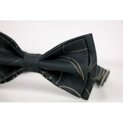 GIOVANNI PERA elegancka mucha muszka D619 Ekskluzywna, Grafit, Kwiaty, Imprezowa, Glamour | Sklep GriShop.eu | Muszki