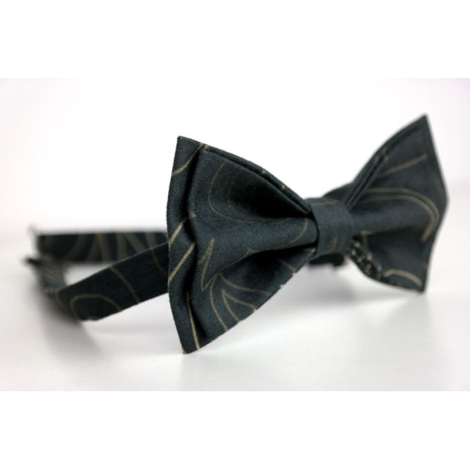 GIOVANNI PERA elegancka mucha muszka D619 Ekskluzywna, Grafit, Kwiaty, Imprezowa, Glamour | Sklep GriShop.eu | Muszki