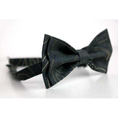 GIOVANNI PERA elegancka mucha muszka D619 Ekskluzywna, Grafit, Kwiaty, Imprezowa, Glamour | Sklep GriShop.eu | Muszki