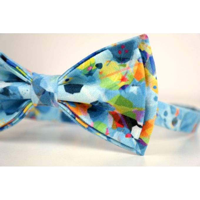 GIOVANNI PERA elegancka mucha muszka D622 Kolorowa, Wesoła, Niebieska, kropki, ciapki | Sklep GriShop.eu | Muszki