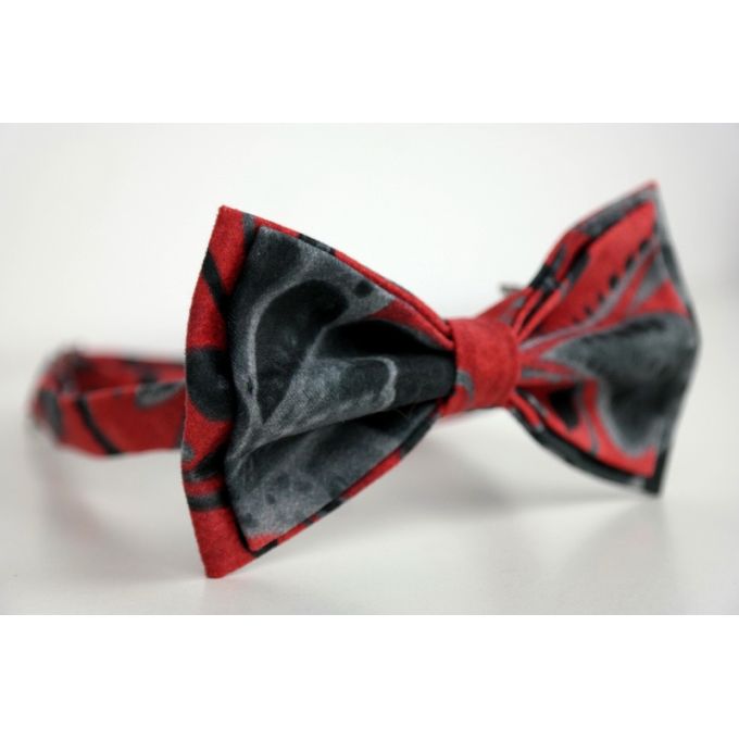 GIOVANNI PERA elegancka mucha muszka D621 Ekskluzywna, Czerwona, Kwiaty, Grafit, Imprezowa | Sklep GriShop.eu | Muszki