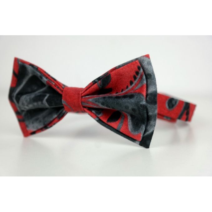 GIOVANNI PERA elegancka mucha muszka D621 Ekskluzywna, Czerwona, Kwiaty, Grafit, Imprezowa | Sklep GriShop.eu | Muszki