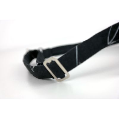 GIOVANNI PERA elegancka mucha muszka D618 czarna biała, napisy, pismo | Sklep GriShop.eu | Muszki