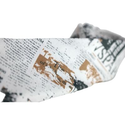 GIOVANNI PERA elegancki krawat D620 Gazeta, Biały, Kolorowy, Elegancki, Stylowy | Sklep GriShop.eu | Krawaty