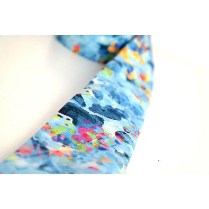 GIOVANNI PERA elegancki krawat D622 Kolorowy, Wesoły, Niebieski, kropki, ciapki | Sklep GriShop.eu | Krawaty