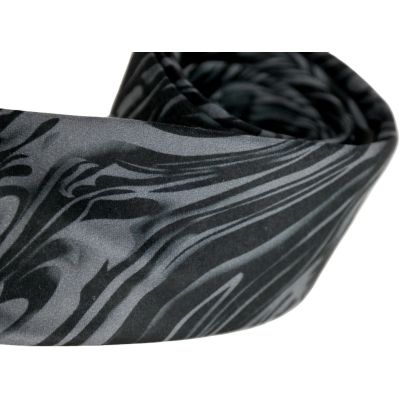 GIOVANNI PERA elegancki krawat D617 Casual, Słoje, Czarny Szary | Sklep GriShop.eu | Krawaty