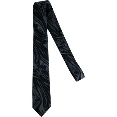 GIOVANNI PERA elegancki krawat D617 Casual, Słoje, Czarny Szary | Sklep GriShop.eu | Krawaty