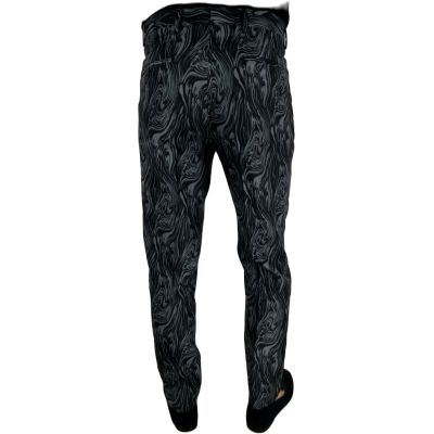 GIOVANNI PERA Spodnie męskie kolorowe chinosy D617 Casual, Słoje, Czarno Szare | Sklep GriShop.eu | Spodnie