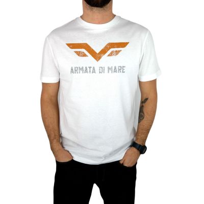 ARMATA DI MARE T-shirt męski biały TA3 logo | Sklep GriShop.eu | Koszulki