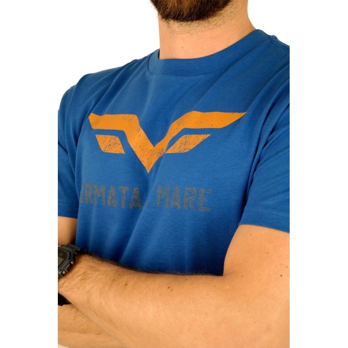 ARMATA DI MARE T-shirt męski niebieski TA4 logo | Sklep GriShop.eu | Koszulki