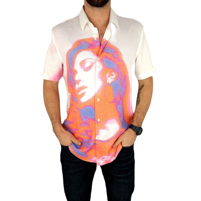 GUESS Koszula męska, krótki rękaw KGS6 biała, kobieta neon | Sklep GriShop.eu | Koszule