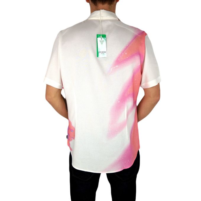 GUESS Koszula męska, krótki rękaw KGS6 biała, kobieta neon | Sklep GriShop.eu | Koszule