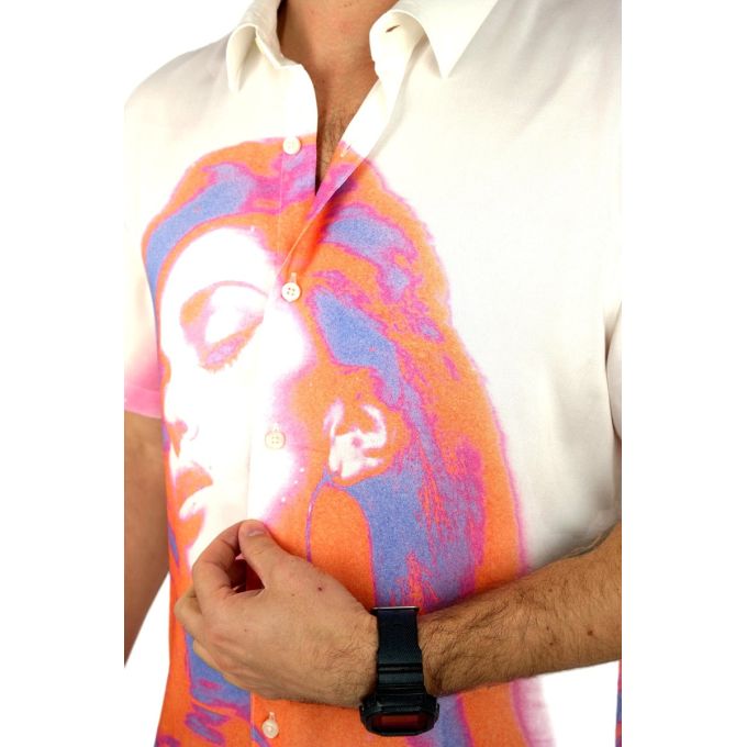 GUESS Koszula męska, krótki rękaw KGS6 biała, kobieta neon | Sklep GriShop.eu | Koszule