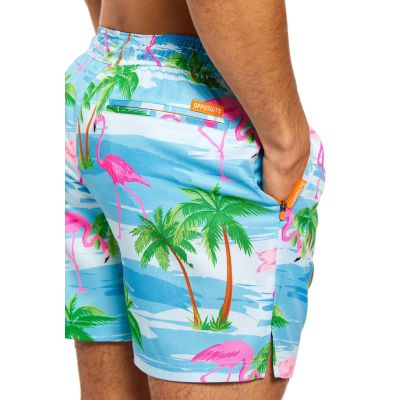 OPPOSUITS Spodenki, Szorty kąpielowe męskie, flamingi kolorowe | Sklep GriShop.eu | Spodnie