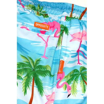 OPPOSUITS Spodenki, Szorty kąpielowe męskie, flamingi kolorowe | Sklep GriShop.eu | Spodnie