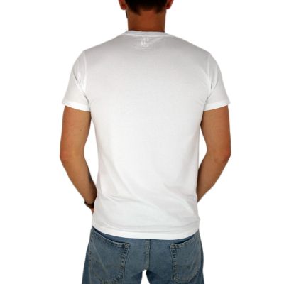 GIOVANNI PERA T-shirt męski biały TGP121 okrągły, logo, elastan | Sklep GriShop.eu | Koszulki