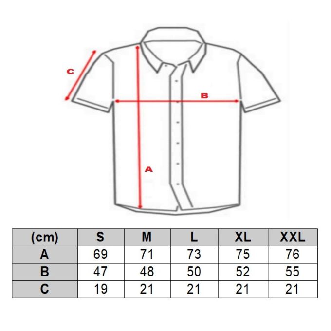 INVICTUS PARIS Koszula męska, krótki rękaw KI1 biała, kolorowe liście | Sklep GriShop.eu | Koszule