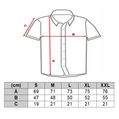 INVICTUS PARIS Koszula męska, krótki rękaw KI1 biała, kolorowe liście | Sklep GriShop.eu | Koszule