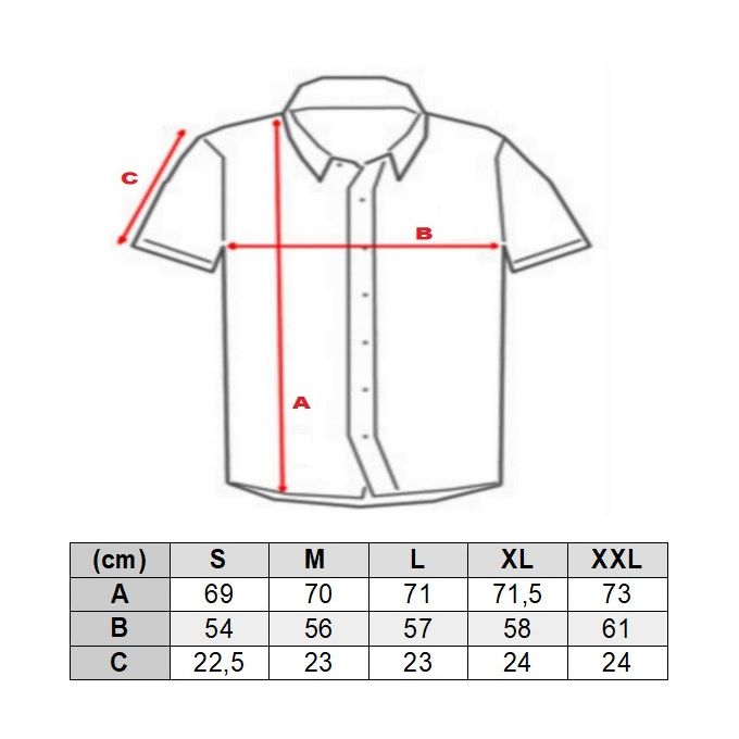 FRILIVIN Koszula męska, krótki rękaw KF19 kolorowa w maziaje | Sklep GriShop.eu | Koszule