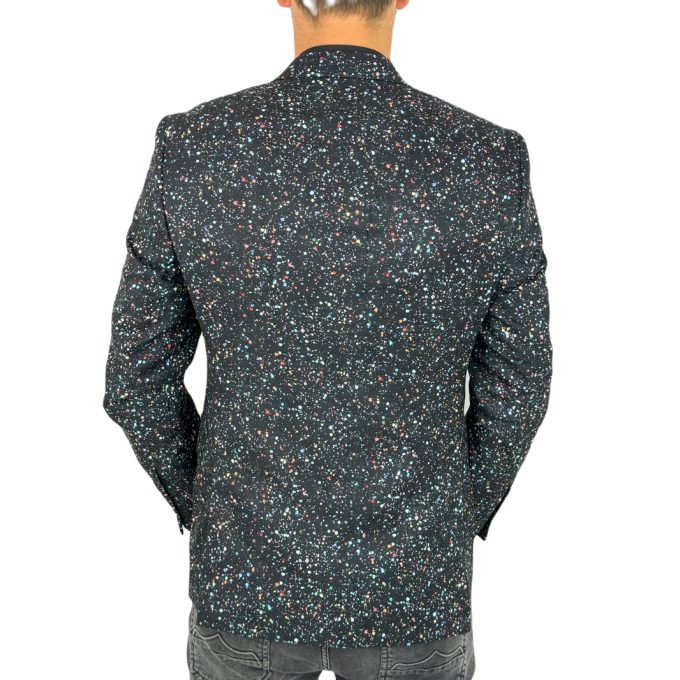 GIOVANNI PERA Marynarka męska D629 kropki, konfetti, kolorowa podszewka, wesoła | Sklep GriShop.eu | Marynarki