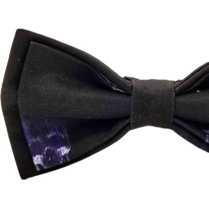 GIOVANNI PERA elegancka mucha muszka D631 czarna w czachy, czaszki | Sklep GriShop.eu | Muszki