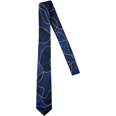 GIOVANNI PERA elegancki krawat D632 Casual, granatowy, słoje, niebieski | Sklep GriShop.eu | Krawaty