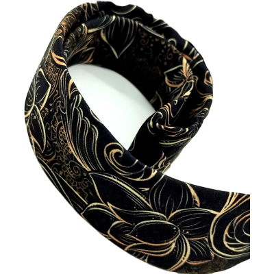 GIOVANNI PERA elegancki krawat D624 elegancki, Glamour, kwiaty, paisley, złoty, czarny | Sklep GriShop.eu | Krawaty