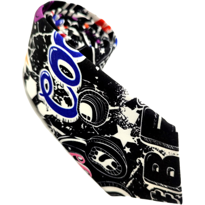 GIOVANNI PERA elegancki krawat D623 kolorowy, muzyczny, gitara, komiks, wow, wesoły | Sklep GriShop.eu | Krawaty