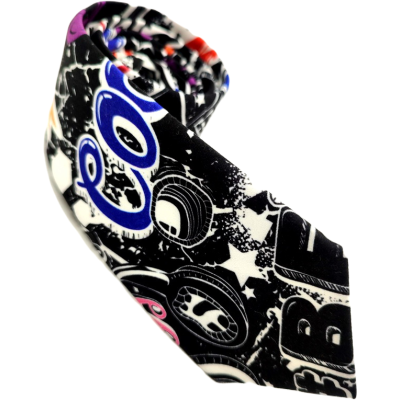 GIOVANNI PERA elegancki krawat D623 kolorowy, muzyczny, gitara, komiks, wow, wesoły | Sklep GriShop.eu | Krawaty