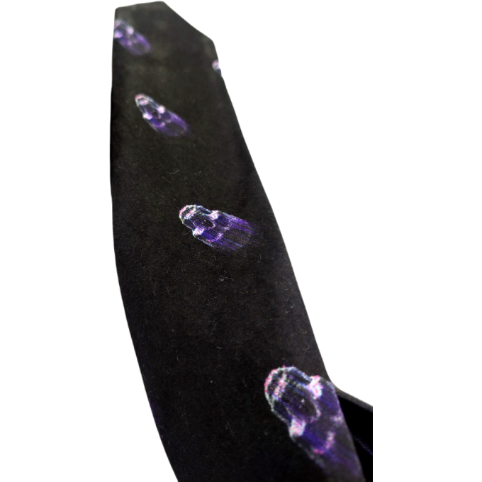 GIOVANNI PERA elegancki krawat D631 czarny w czachy, czaszki | Sklep GriShop.eu | Krawaty