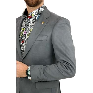 MARCO MILANO Marynarka męska C18 szara, gładka, elegancka, casual, sportowa | Sklep GriShop.eu | Marynarki 2