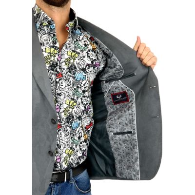 MARCO MILANO Marynarka męska C18 szara, gładka, elegancka, casual, sportowa | Sklep GriShop.eu | Marynarki
