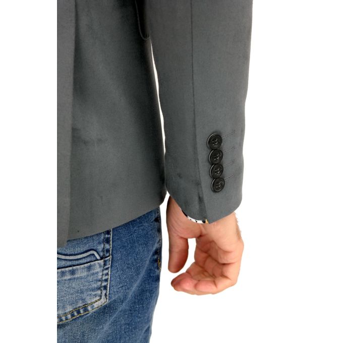 MARCO MILANO Marynarka męska C18 szara, gładka, elegancka, casual, sportowa | Sklep GriShop.eu | Marynarki