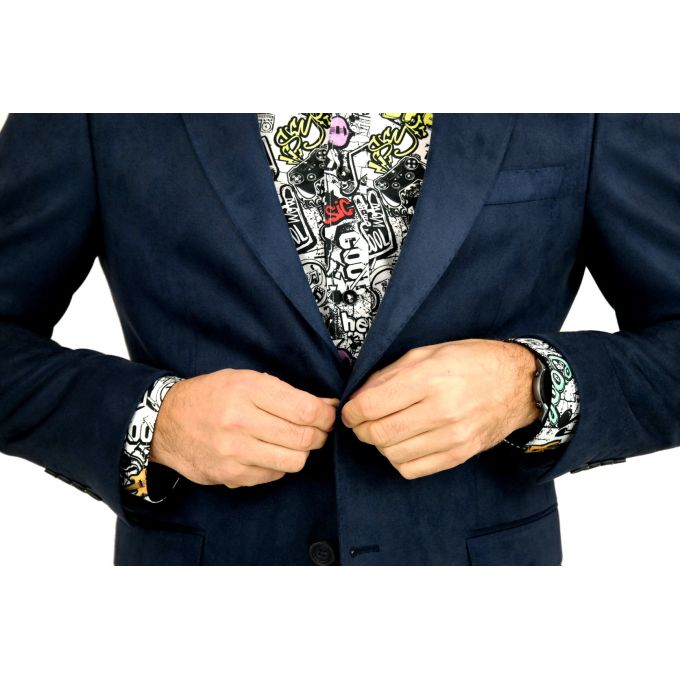 MARCO MILANO Marynarka męska C17, granatowa, gładka, elegancka, casual, sportowa | Sklep GriShop.eu | Marynarki