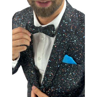 GIOVANNI PERA Garnitur męski D629-G kropki, konfetti, kolorowa podszewka, wesoły | Sklep GriShop.eu | Garnitury